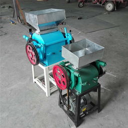 【對(duì)輥式糧食擠扁機(jī)小型豆扁機(jī)】- 